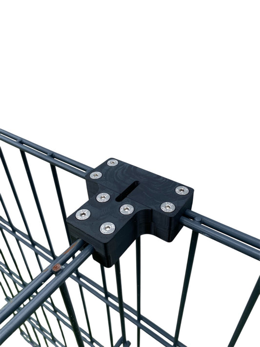 T-Verbinder für Doppelstabmatten 656 – Typ „Tom“