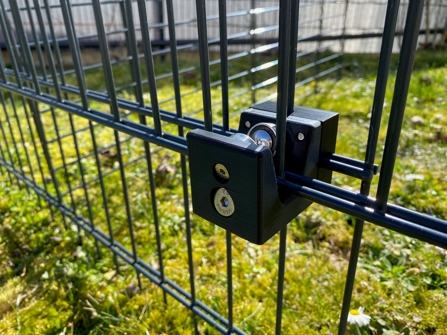 Universeller Schiebebeschlag-SET für Doppelstabmatten 656 – Typ „BEN-SET 656“