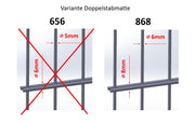 Universeller Schiebebeschlag-SET für Doppelstabmatten 868 – Typ „BEN-SET 868“