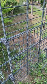 Universelles Schiebebeschlag-Set für Doppelstabmatten 656 – Typ „Clara-SET 656“